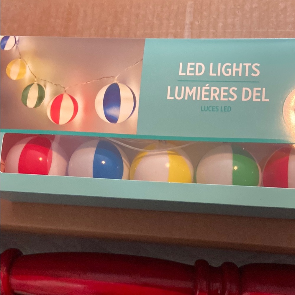 Multicolor  beach ball LED Globe String Lights